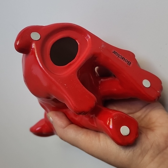 Ceramic red ♥️ bulldog sculpture - Picture 7 of 7